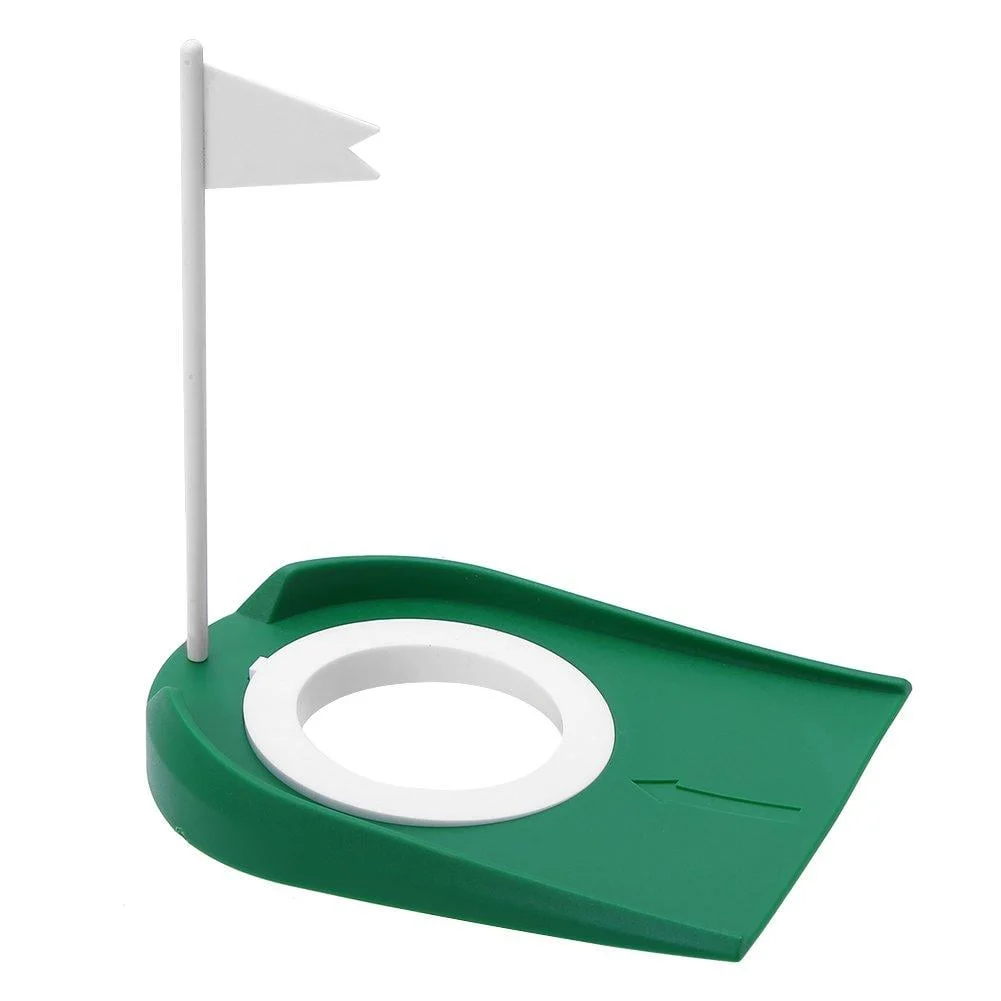 Plastic Golf Putting Cup Practice Aids with Adjustable Hole and Flag Indoor & Outdoor - VGEBY