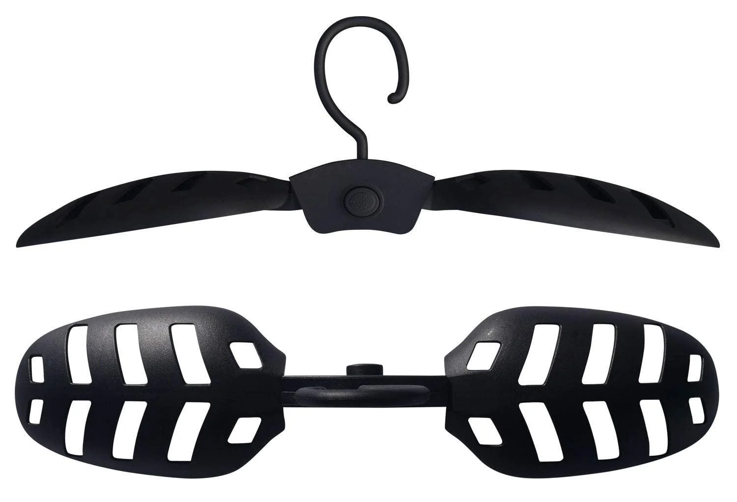 Ho Stevie! Wetsuit Hanger - Fast Dry Folding Vented Hanger for Surfing and Scuba Diving Wet Suits Black