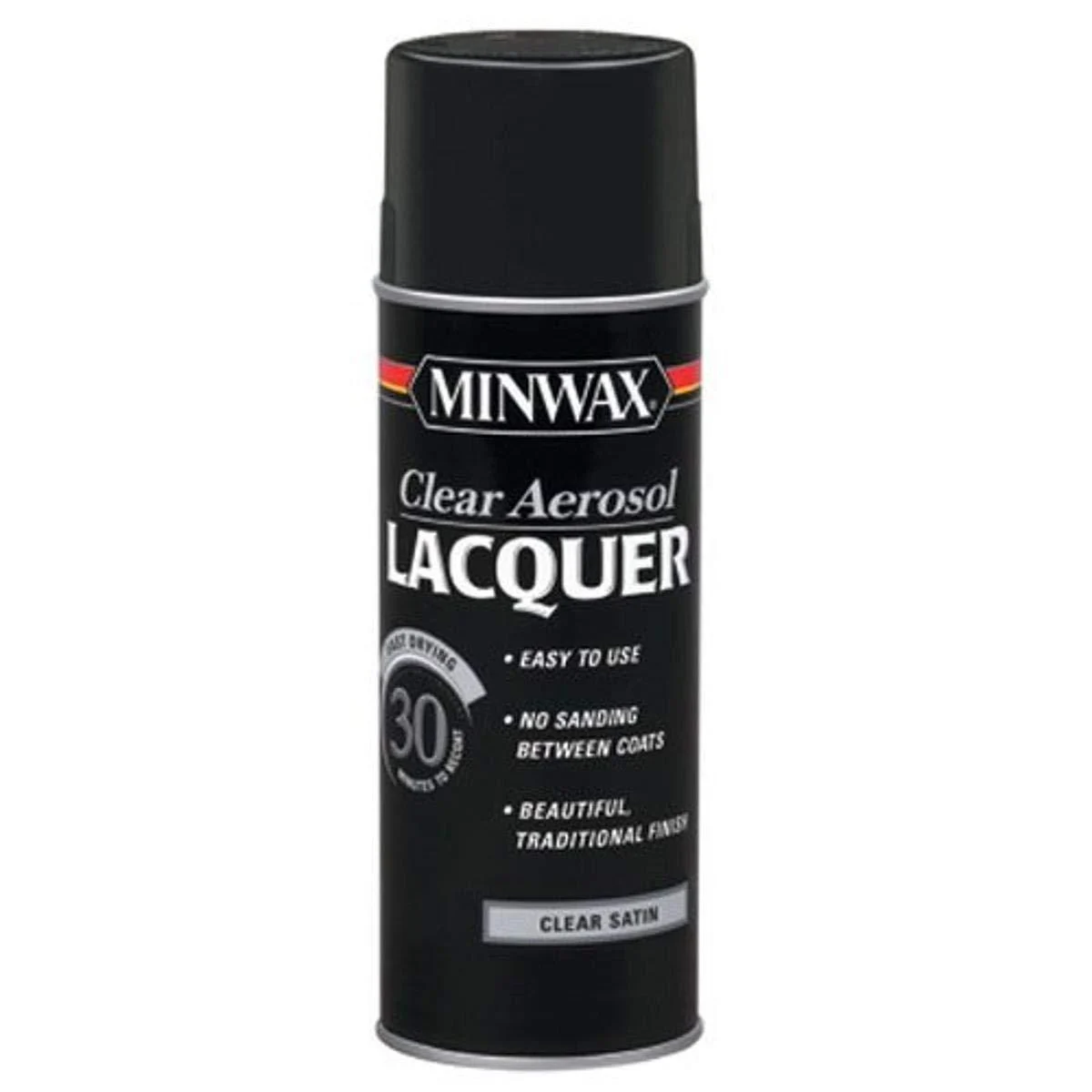 Minwax 15210 Clear Aerosol Lacquer Spray 12.25-Ounce Satin 12.25 oz Aerosol Satin