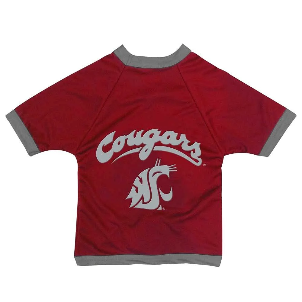 NCAA Washington State Cougars Athletic Mesh Dog Jersey Team Color Small - All Star Dogs