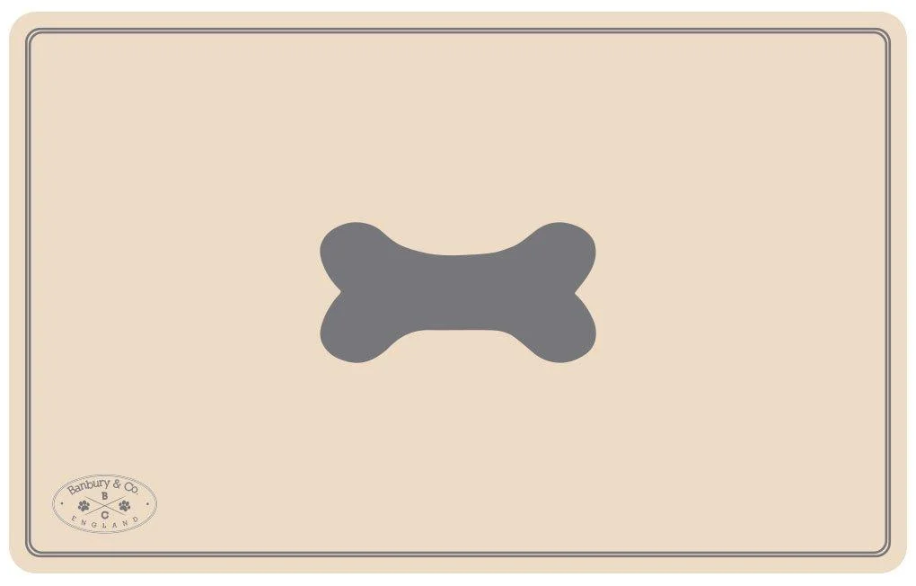 Banbury & Co Luxury Dog Feeding Mat clear