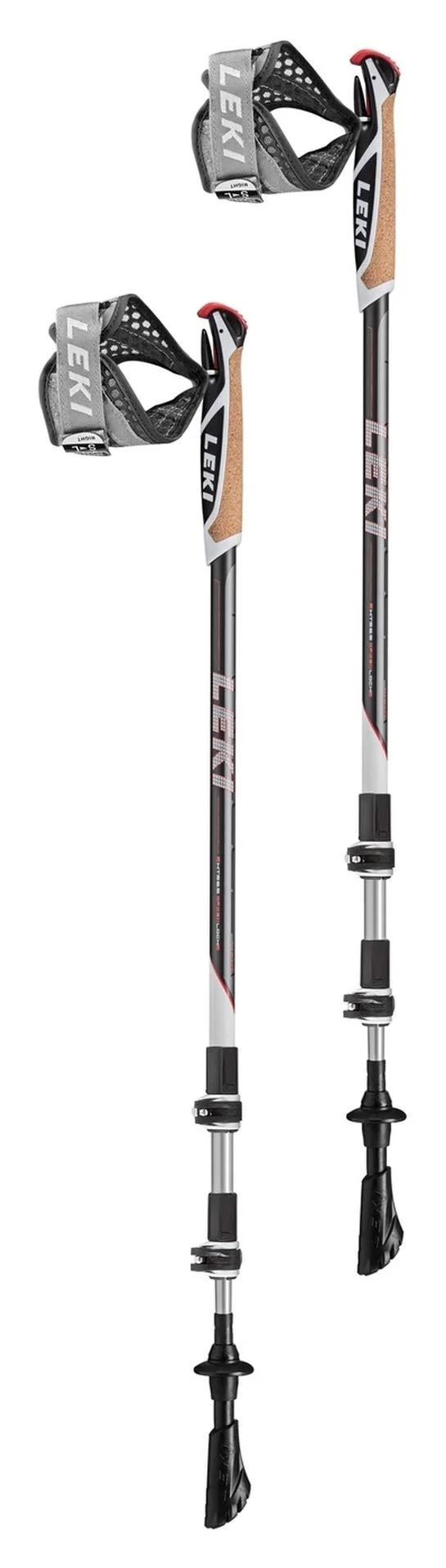 LEKI Goods dark anthracite-neon red 90-130cm Single