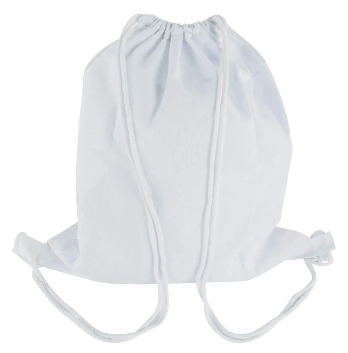 Rayher Hobby 38693102 leisure/sports/gym bag with drawstring 38 x 42 cm white bag backpack