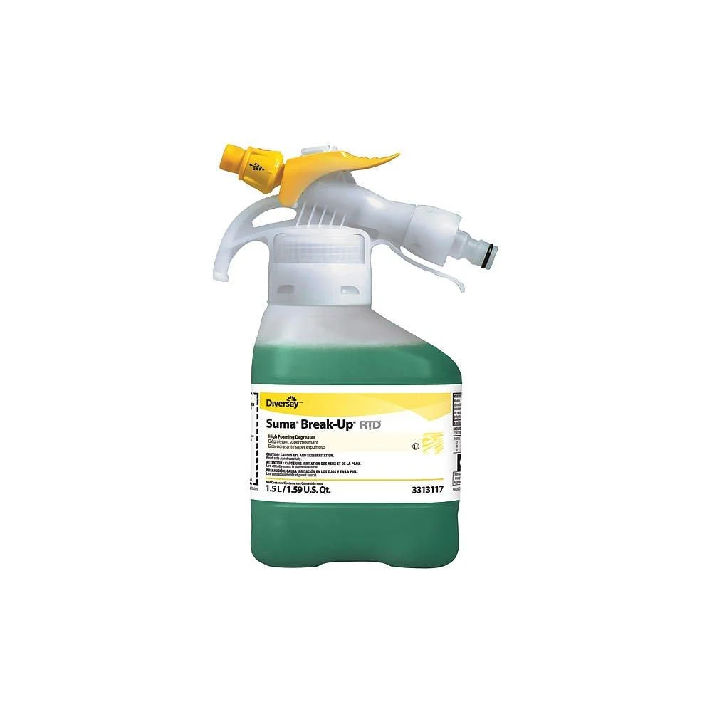 Diversey Suma Break-Up High Foaming Degreaser (1.5-Liter 2-Pack) 52.7 Fl Oz (Pack of 2)