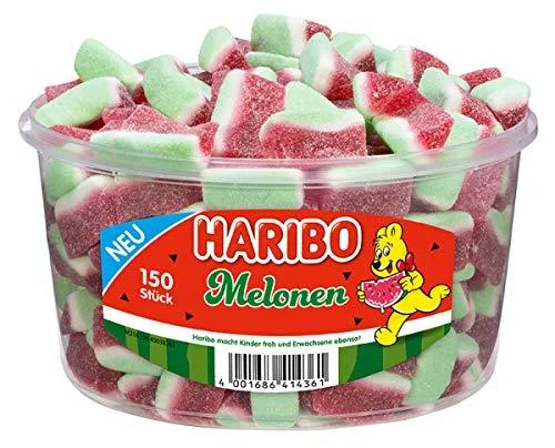Haribo Melon 1 pack (1 x 1.05 kg can) Watermelon 1.05 kg (1 pack)