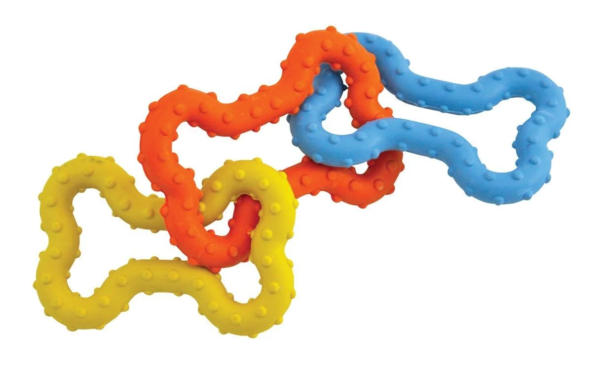 Petstages Mini Bone Tug - Puppy Chew Toy - Mini Bone Mini Teething Ring Bone