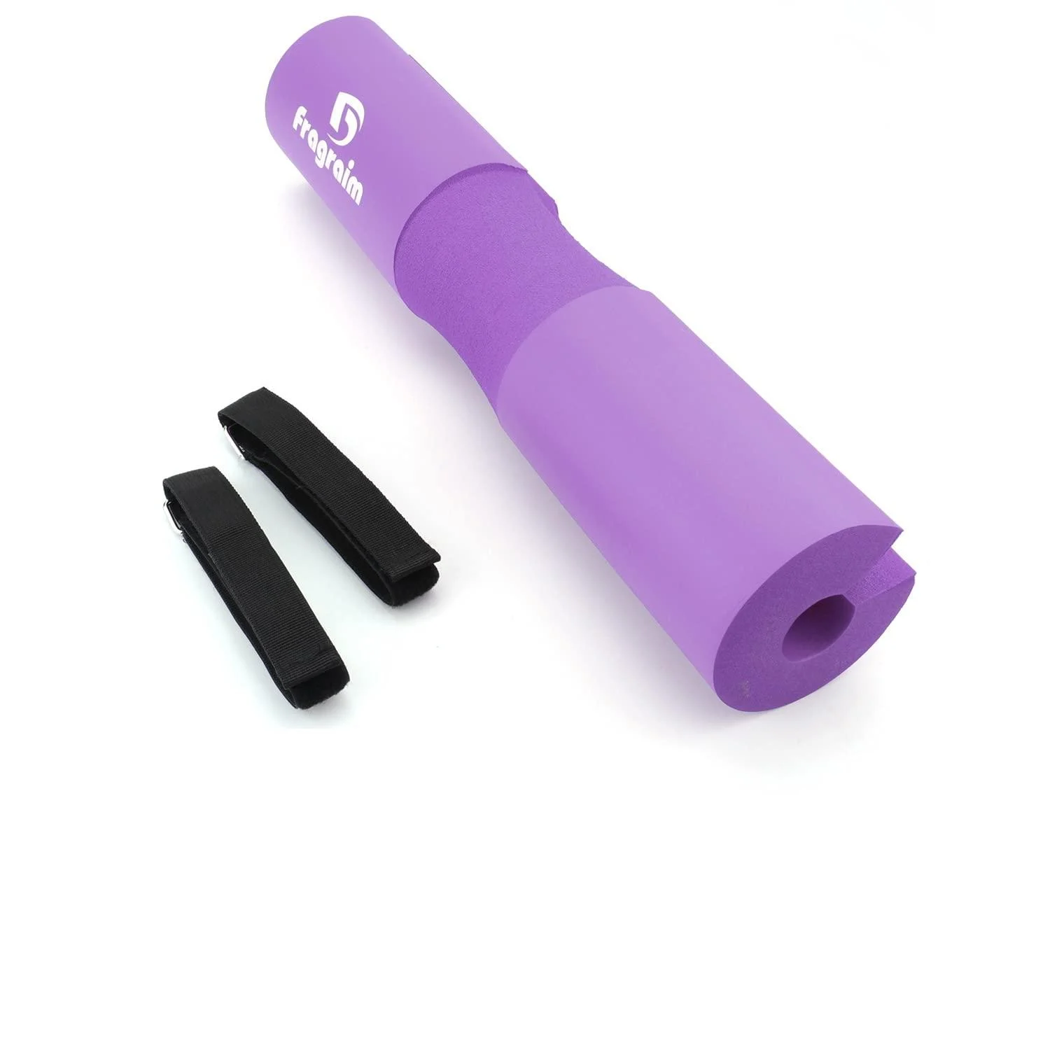 Squat Pad, Barbell Pad, Foam Sponge Pad, Squat Bar Neck Pad, Training Weightlifting Cushion Women & Men for Lunges, Squats and Hip Thrusts Purple - Fragraim