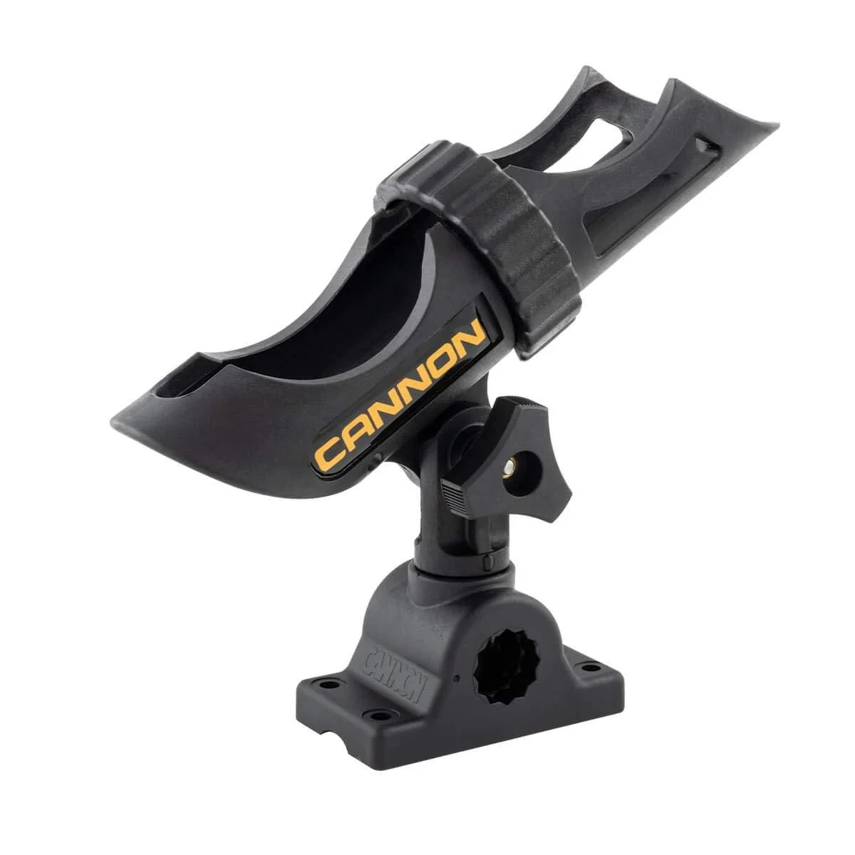 Cannon 2450169-1 Three-Position Adjustable Track Mounted Rod Holder, Black Composite
