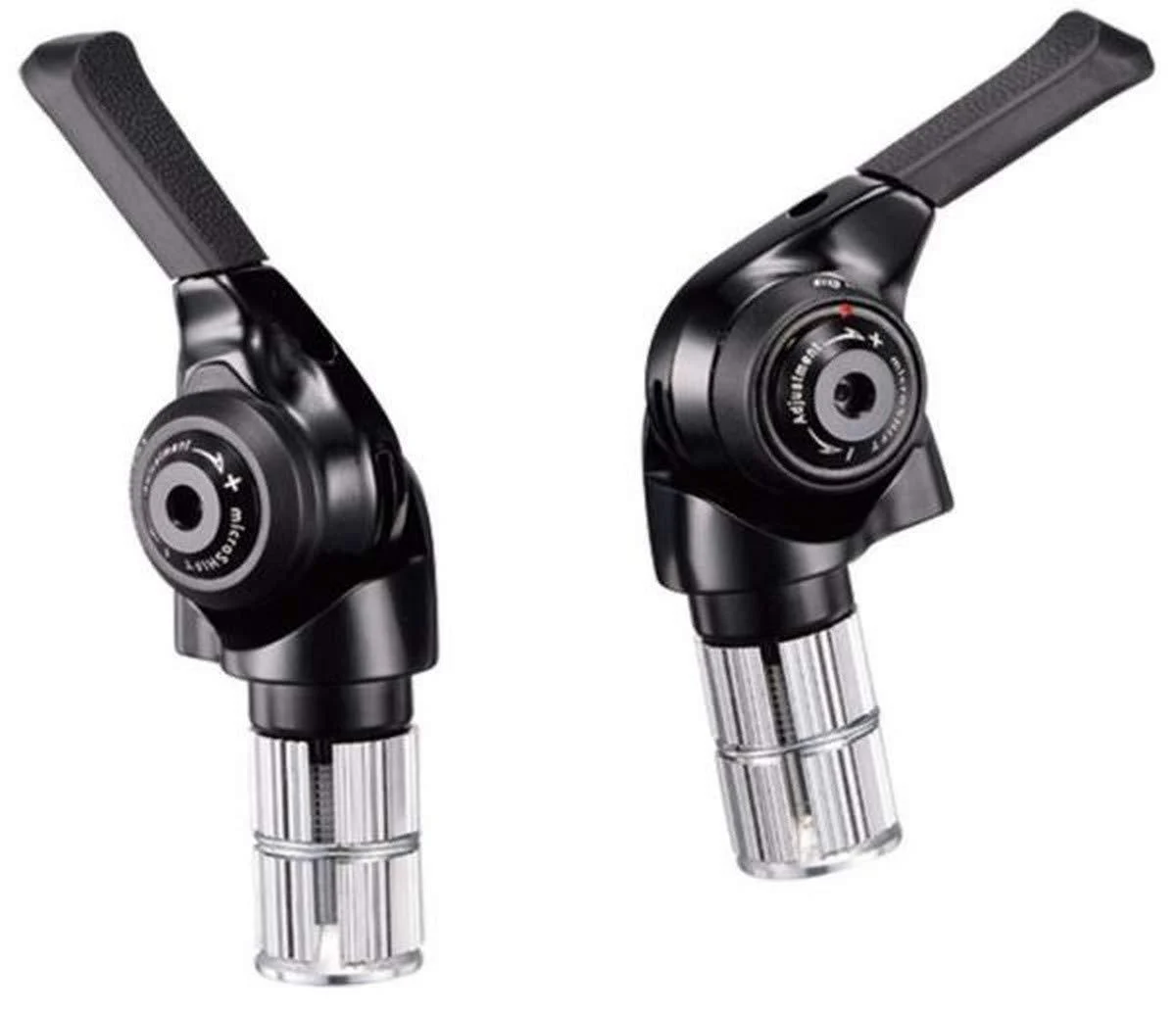 microSHIFT | Bar End Shifter Set | 8 and 9 Speed Road | Double/Triple | Shimano Compatible | Black 8-Speed