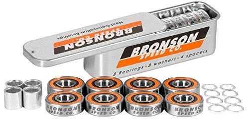 BRONSON SPEED CO. G3 Skateboard Bearings - Set of 8 One Size Silver 1