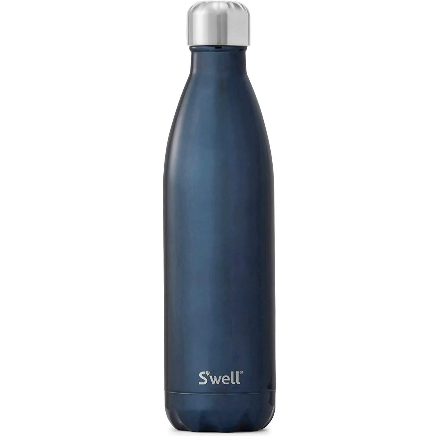 S'well Stainless Steel Water Bottle - 17 Fl Oz - Blue Suede - Triple-Layered Vacuum-Insulated Containers Keeps Drinks Cold for 36 Hours and Hot for 18 - BPA-Free - Perfect for the Go Blue Suede 17 fl oz