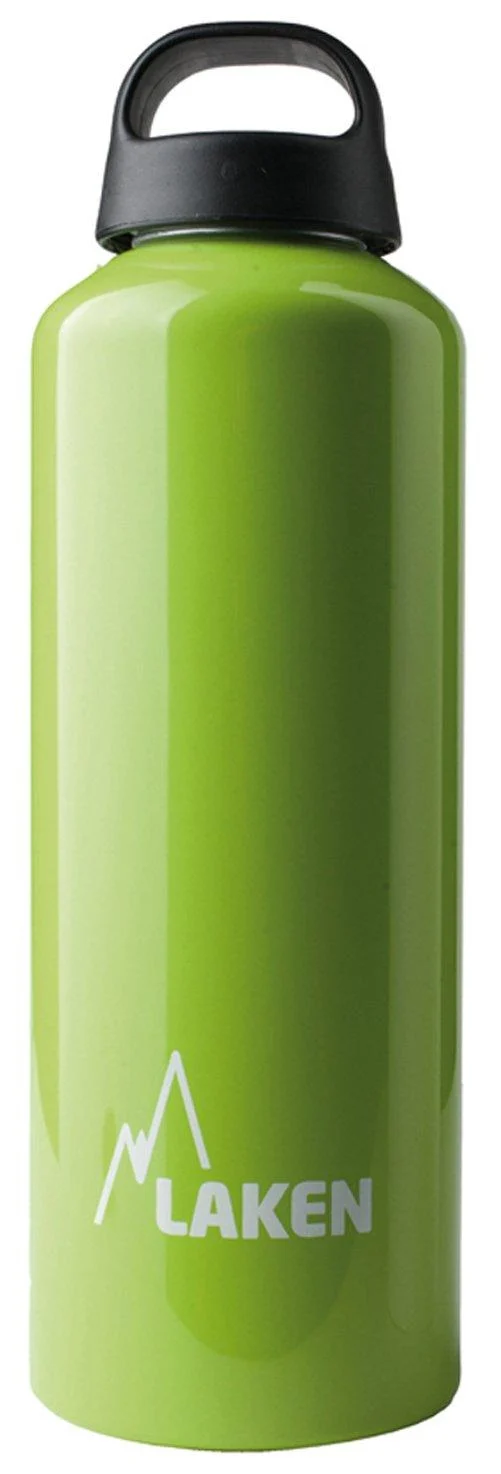 LAKEN Classic Water Bottle Wide Mouth Screw Cap with Loop - 34 oz, AppleGreen