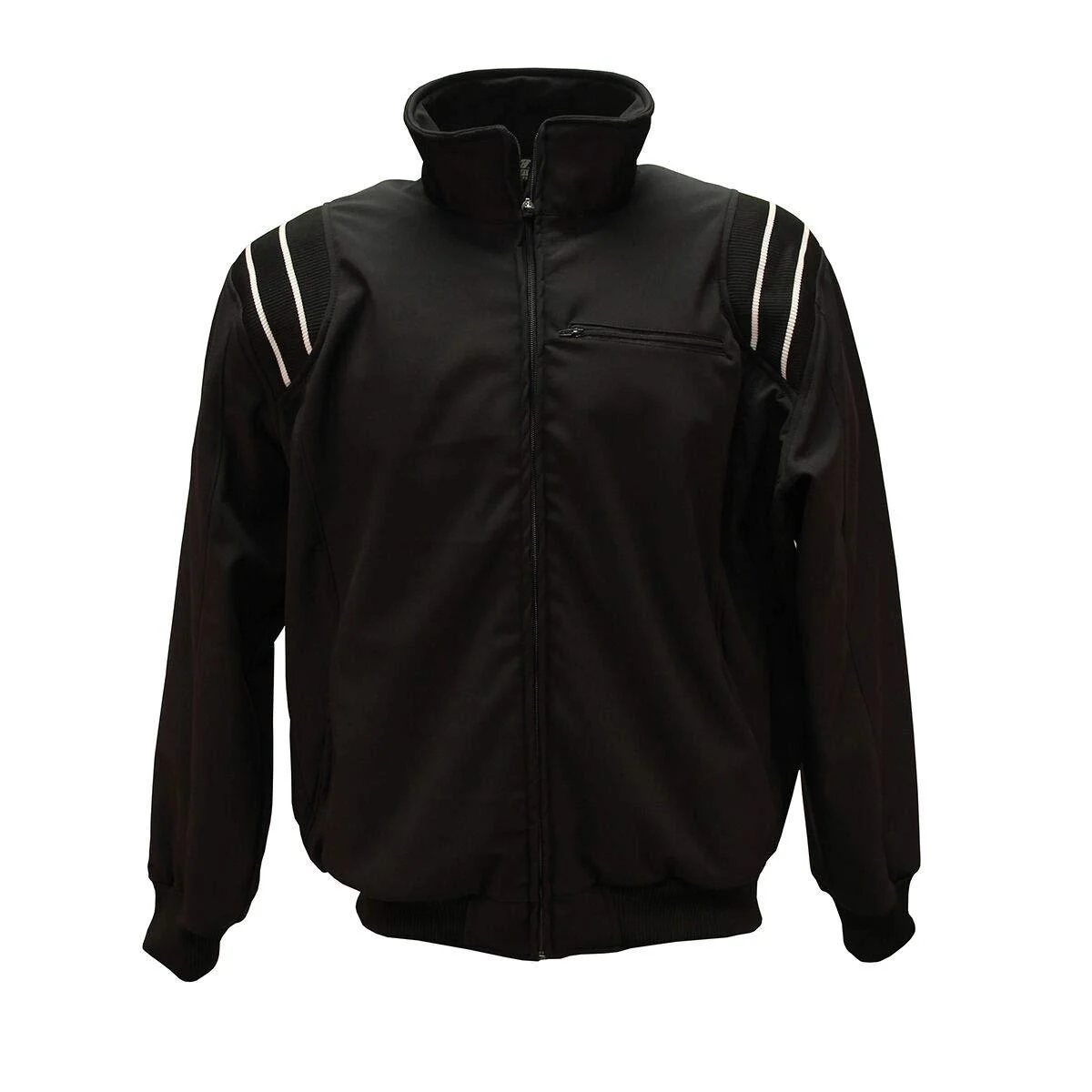 3N2 Men's Umpire Coldstrike Full Zip Cold Weather Jacket Black/White Large