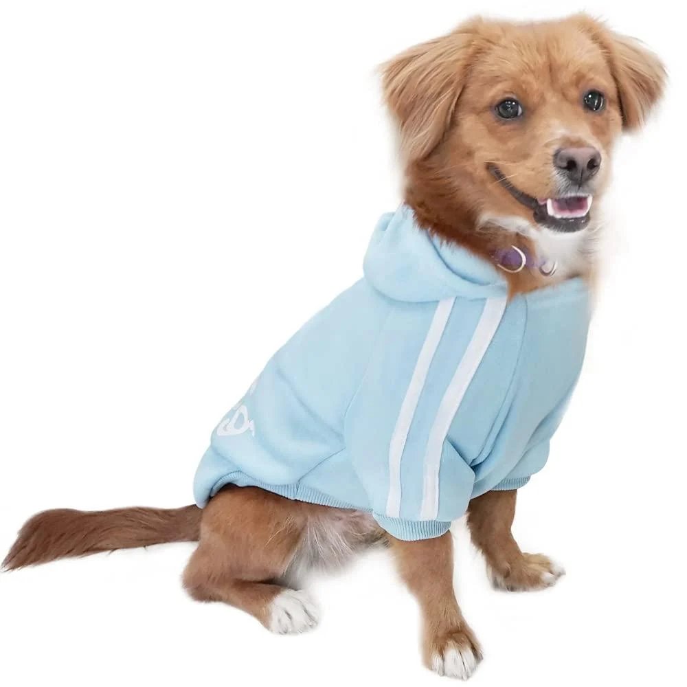 Eastlion Dog Sweater Puppy T-Shirt Warm Pullover Coat Pet Clothes Apparel Blue Size XL XL Light Blue