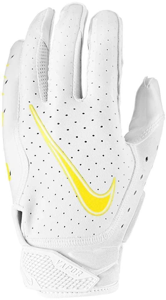 Nike Men's Vapor Jet 6.0 Football Receiver Gloves Yellow White/Opti S