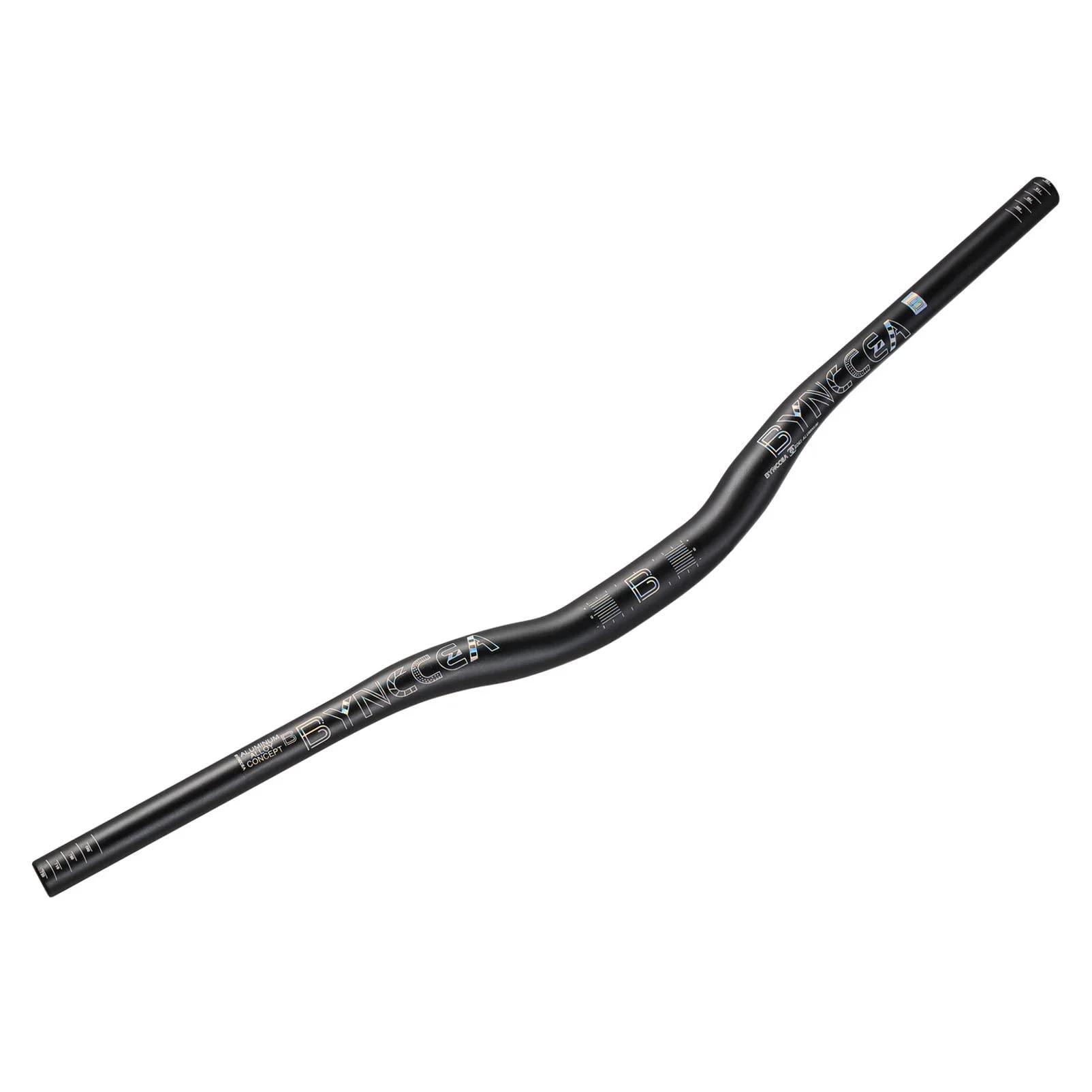 Bynccea 31.8mm Mountain Bike Handlebar 720mm 780mm 800mm MTB Handlebars Extra Long Bars Riser 30mm-Black 720mm