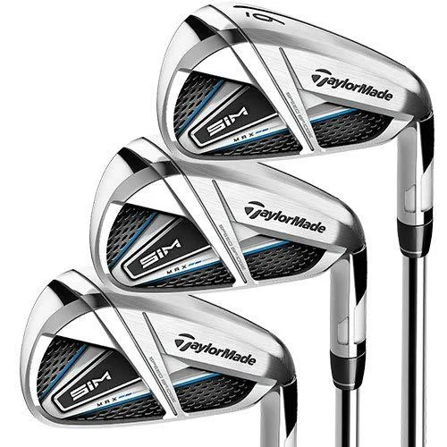TaylorMade SIM MAX Irons Right Graphite Regular 5-PW, AW