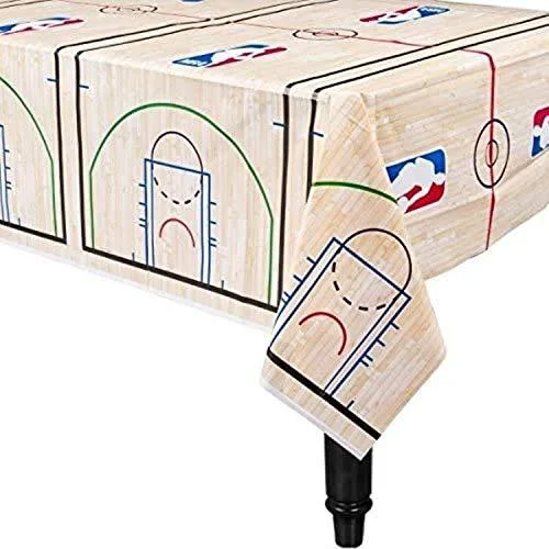 Spalding Basketball Table Cover - 54" x 102", 1 Pc