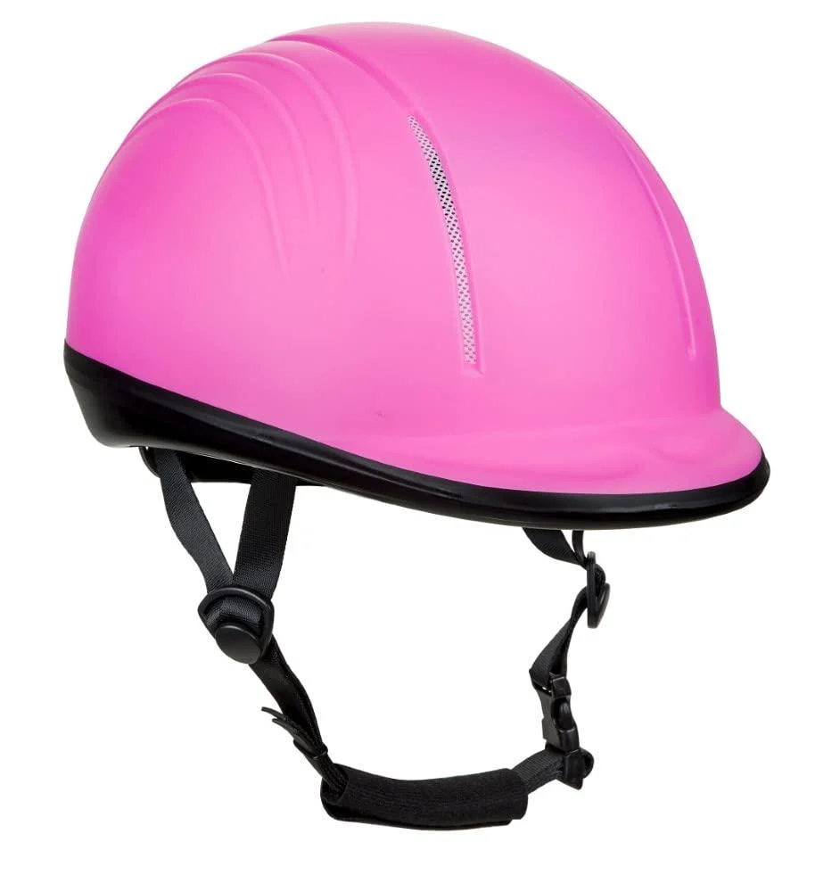 TuffRider Starter Basic Horse Riding Helmet Protective Head Gear for Equestrian Riders - SEI Certified -Hot Pink - L