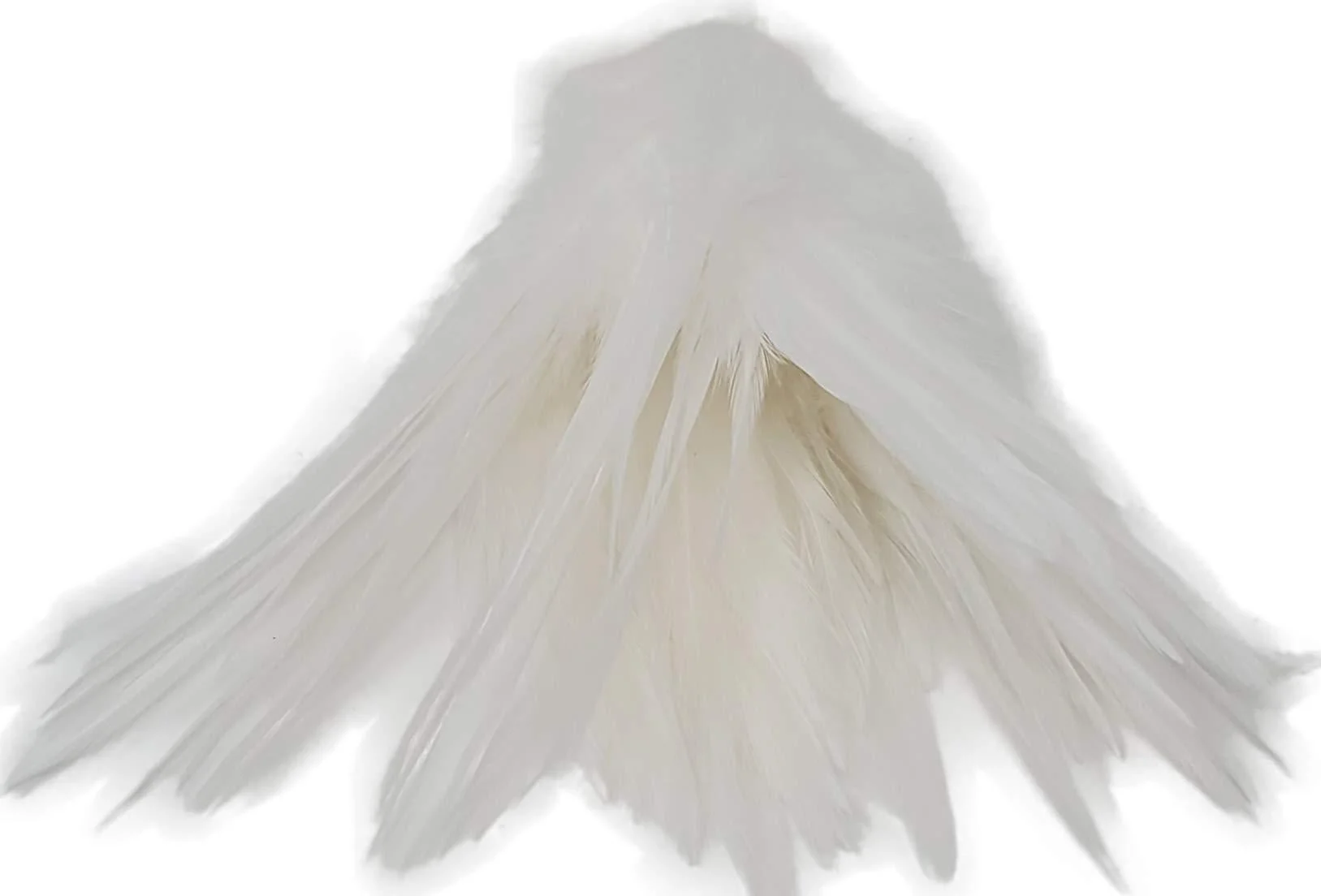 Creative Angler Saddle Hackle Fly Tying Materials - Natural Feathers for Wet Flies, Rooster Feathers, Hair Feathers for Crafts, Fly Tying Kit - Small Feathers Combo Pack of Steelhead Colored Feathers White