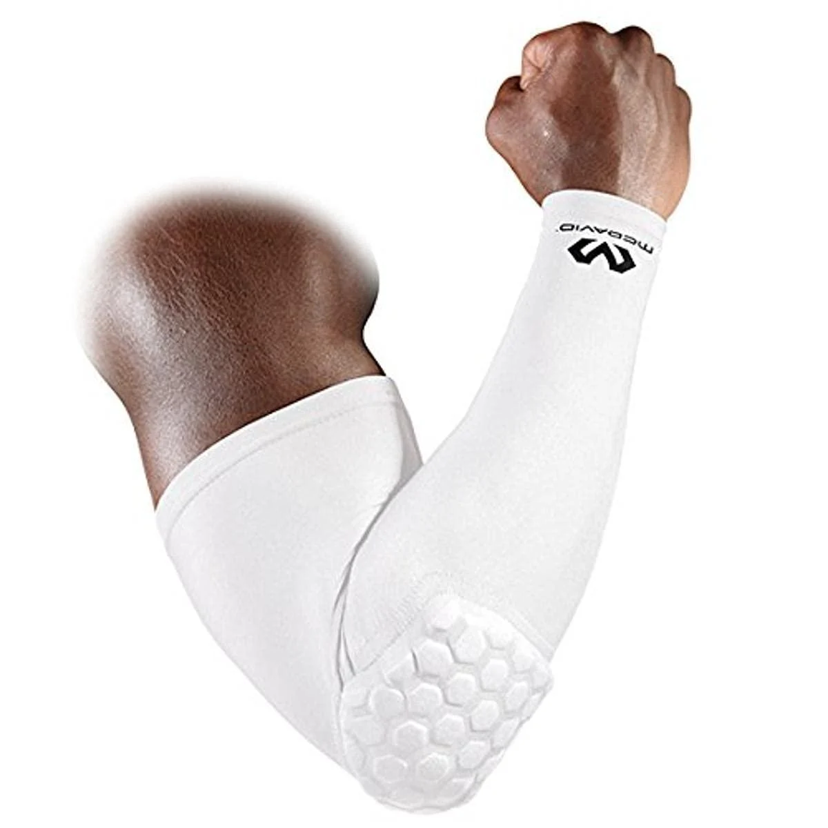 McDavid Compression Arm Sleeve with Padding for men and women White S
