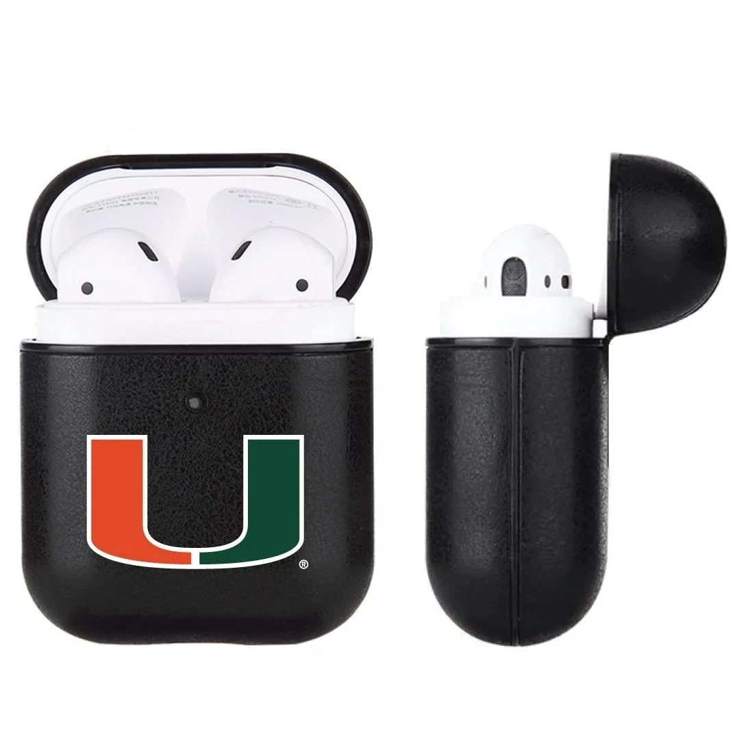NCAA Letherette case for Apple AirPod case (Ohio State Buckeyes Apple Air Pod (Gen 1/2)) - Fan Brander
