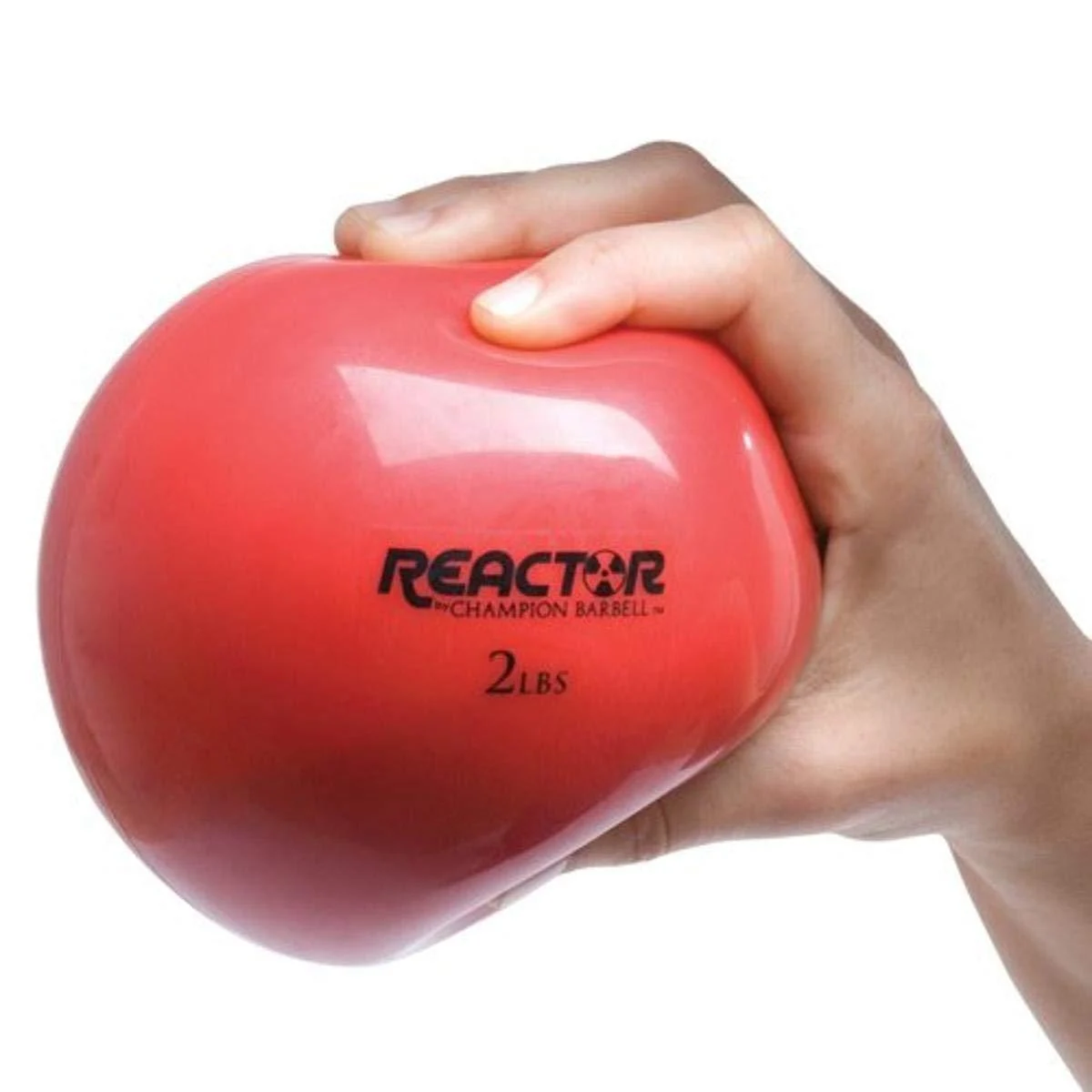 Champion Barbell Hand Held Fitness Ball 2-Pound Red