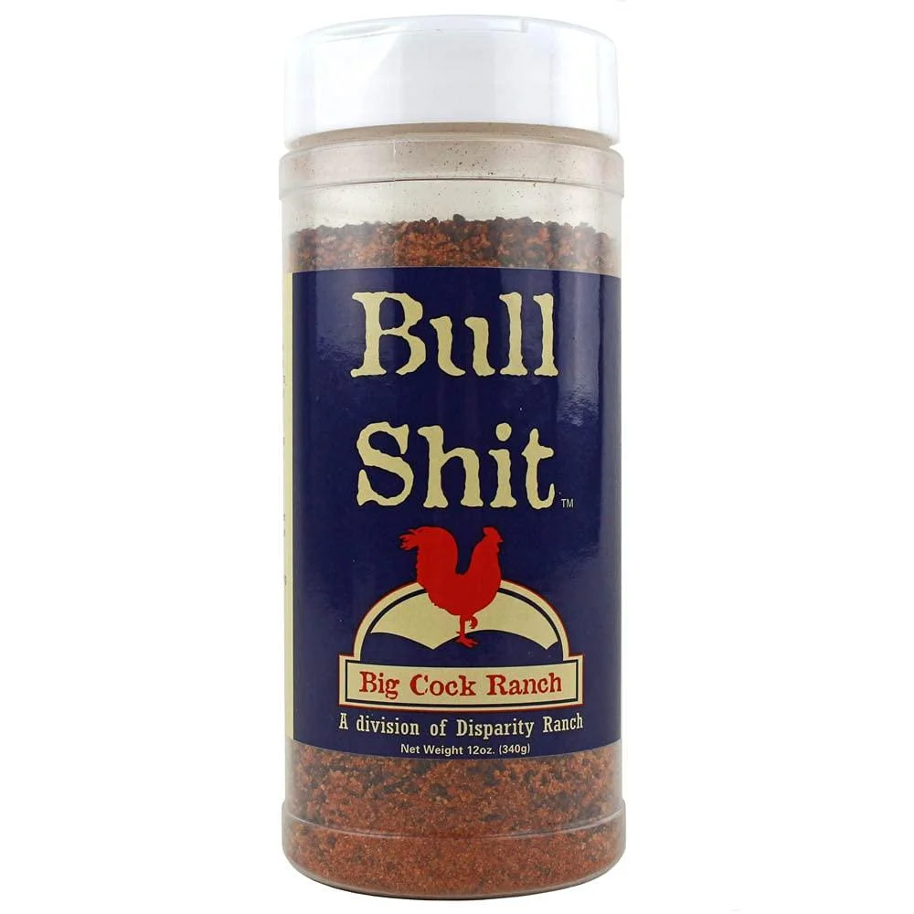 Bull Shit Steak Seasoning, Net Wt 12oz - Big Cock Ranch