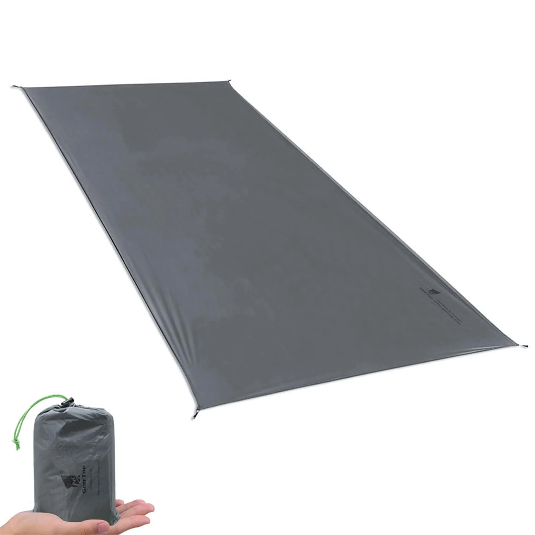 GEERTOP 2 Person Ultralight Waterproof Tent Tarp Footprint Ground Sheet Mat, for Camping, Hiking, Picnic (4 Sizes) 4'7'' x 6'11''