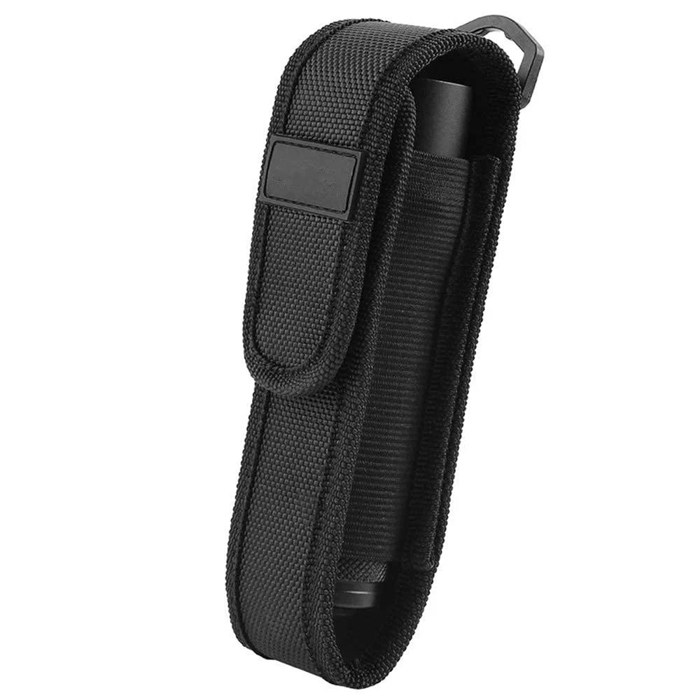 Flashlight Protective Case 205mm Molle LED Flashlight Holster Bag for Hunting Camping Hiking Outdoor - DONGKER