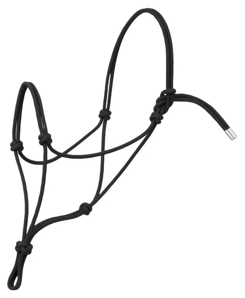 Weaver Leather Silvertip #95 Rope Halter Draft Black