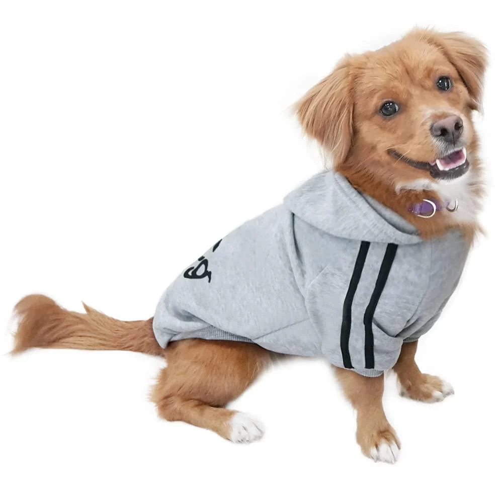 Eastlion Dog Sweater Puppy T-Shirt Warm Pullover Coat Pet Clothes Apparel Grey Size MM Grey