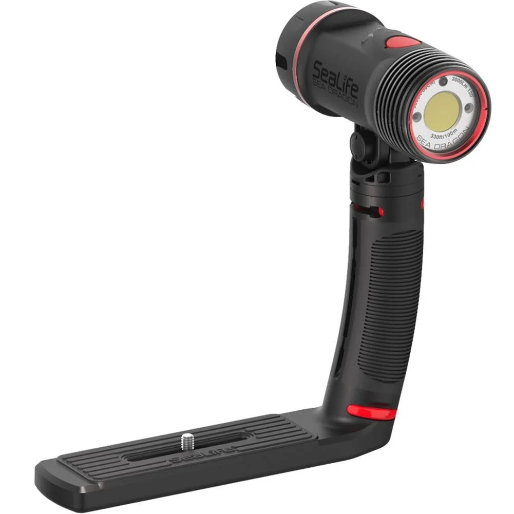 Sea Dragon 3000F Auto Light and Flex Connect Single Tray & Grip - SeaLife