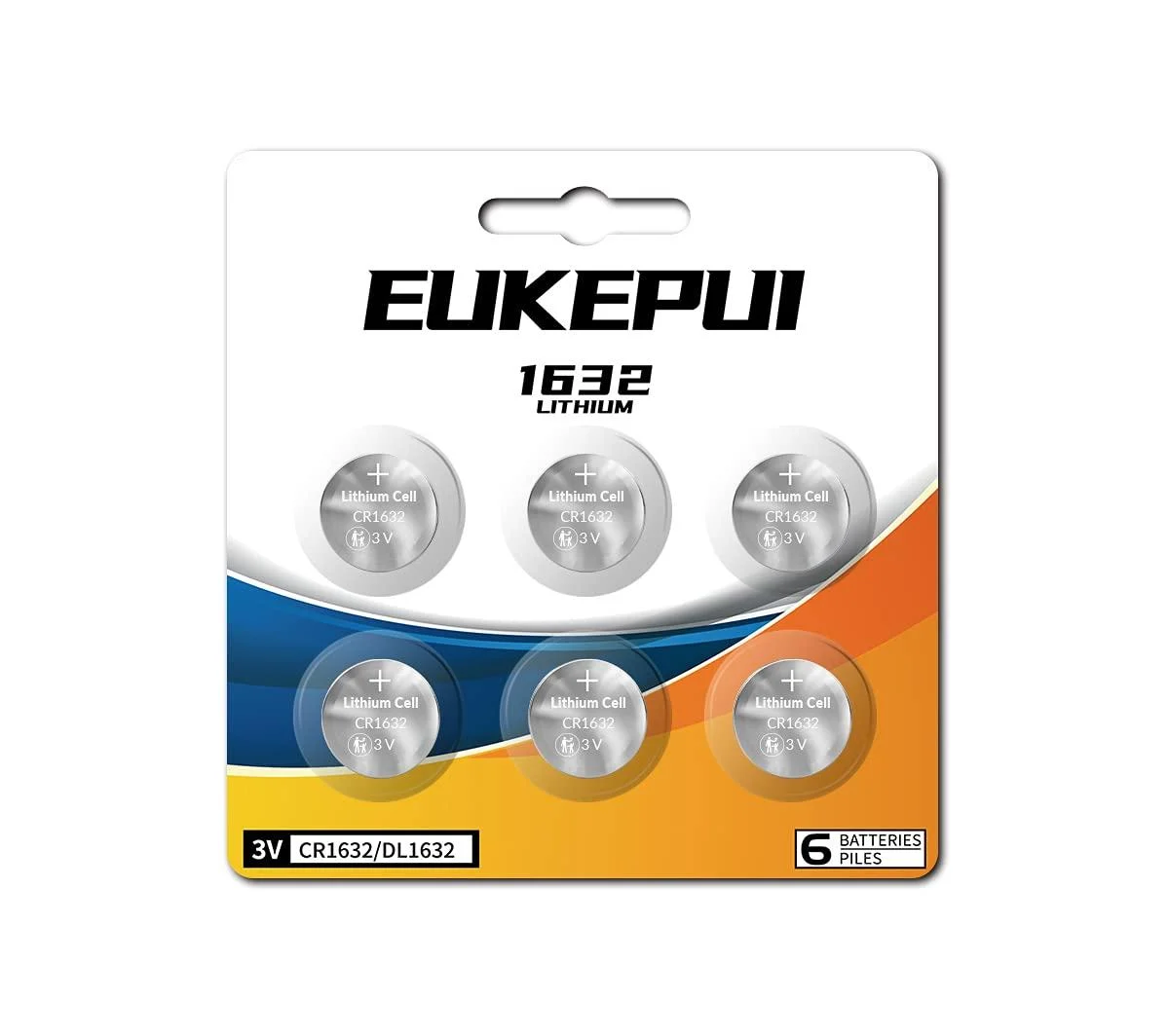 CR1632 Battery DL1632 3V Lithium Battery-6 Count