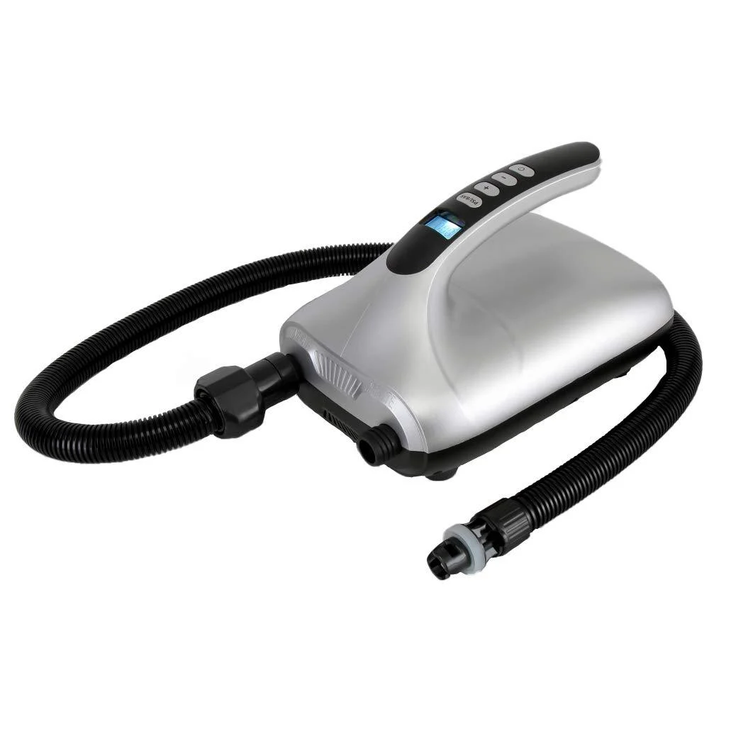 Digital Electric Air Pump Compressor - 110W 12 Volt Quick Air Inflator / Deflator w/ LCD, 0-20 PSI - For Inflatable SUP Stand Up Paddle Board / Boat, Water Sports Inflatables - SereneLife SLPUMP30