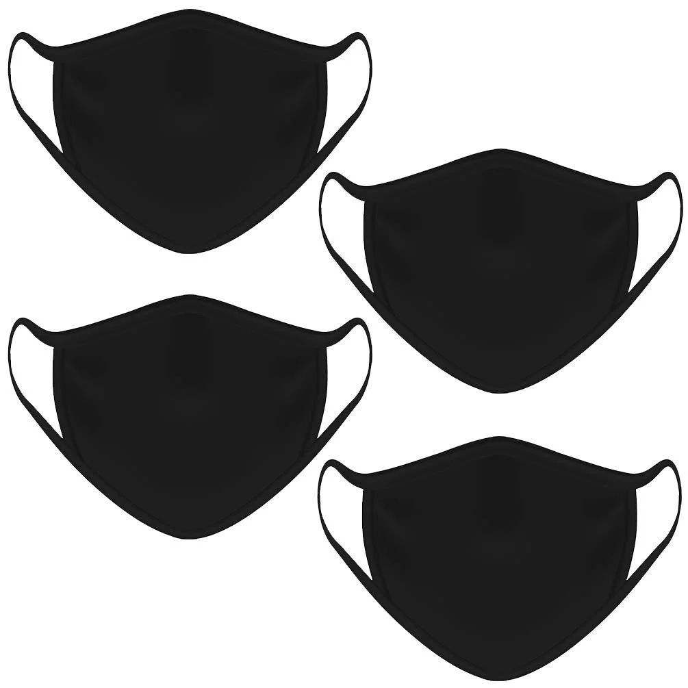 Contraband Sports 13019 Sport Face Cover / Sport Mask - Nylon/Spandex Washable & Breathable - 6 Colors - (SOLD AS A SET) Black 4pk 4 Count (Pack of 1)