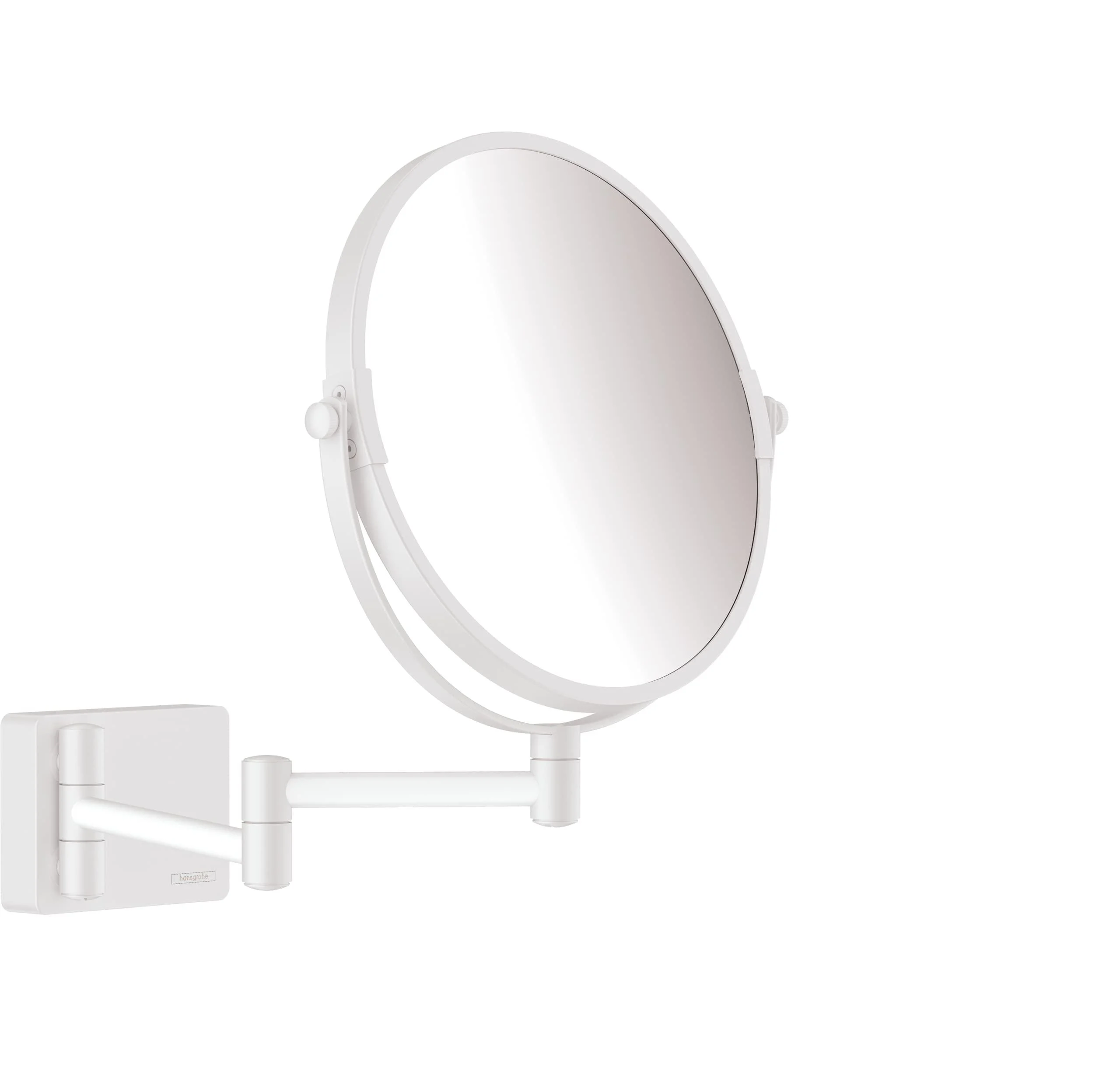 hansgrohe AddStoris Shaving mirror matt white 41791700 without LED light Matt White