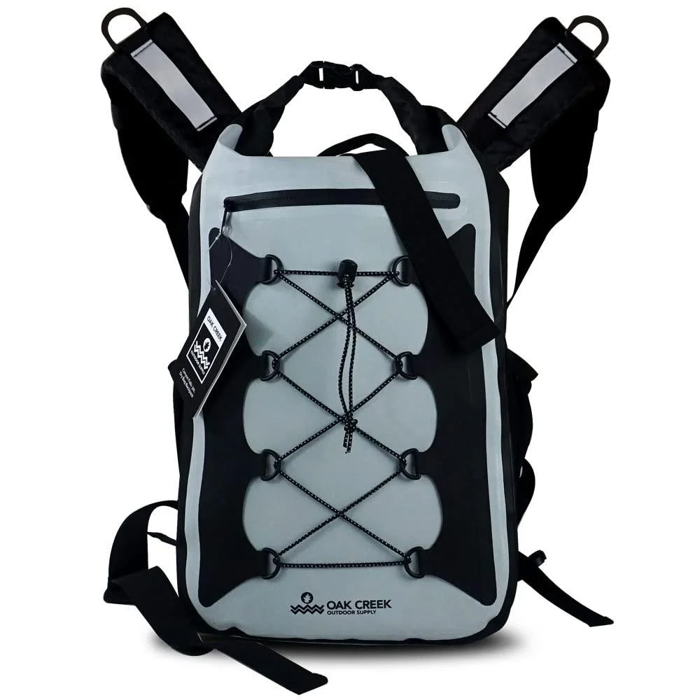 Oak Creek Canyon Falls 30L Dry Bag Backpack. Premium Waterproof Backpack with Padded Shoulder Straps. PVC Construction. Keep Your Gear Dry - Oak Creek Outdoor Supply