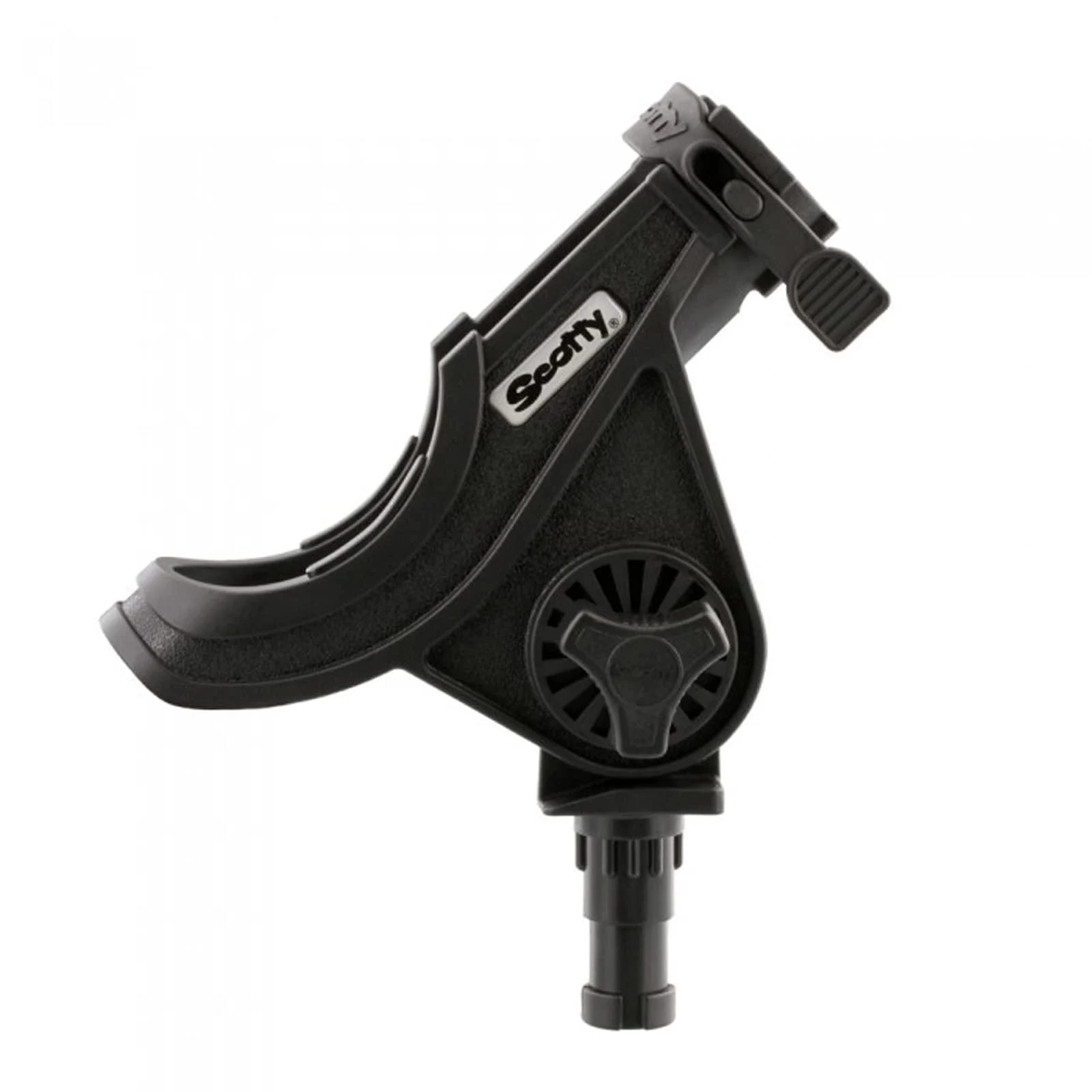 Scotty #279-BK Baitcaster/Spinning Rod Holder without Mount, Black
