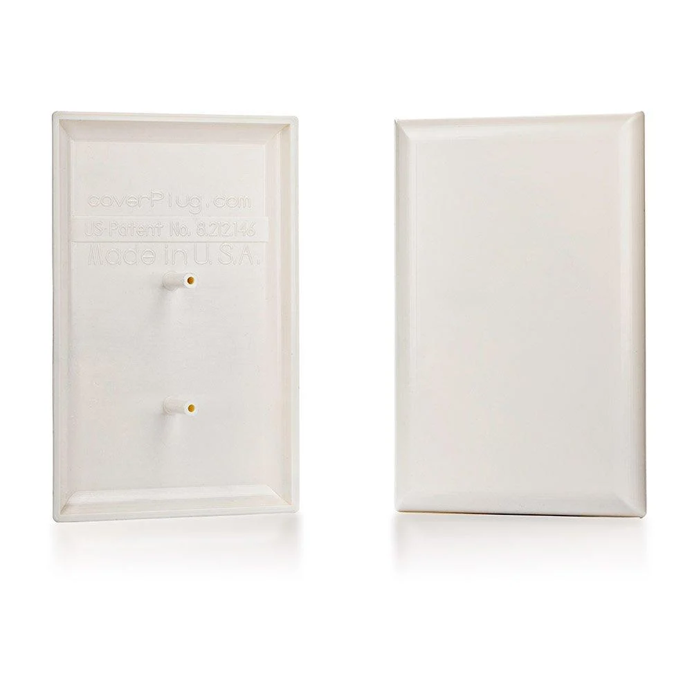 The COVERPLUG 2-Pack Paintable Electrical Outlet Cover