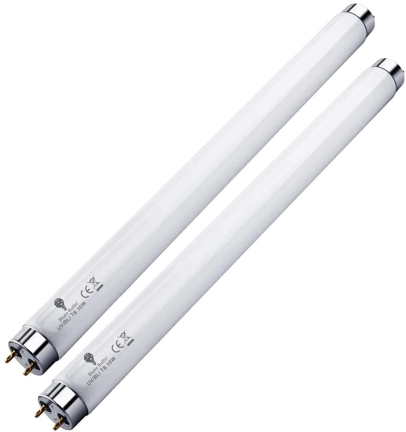 2 Pack Bug Zapper Replacement Lamp Bulb Light Tube 10W for 20W Electronic Bug Zapper T8 Fluorescent Light Tube Replacement Bulb for Bug Zapper - Bluex Bulbs