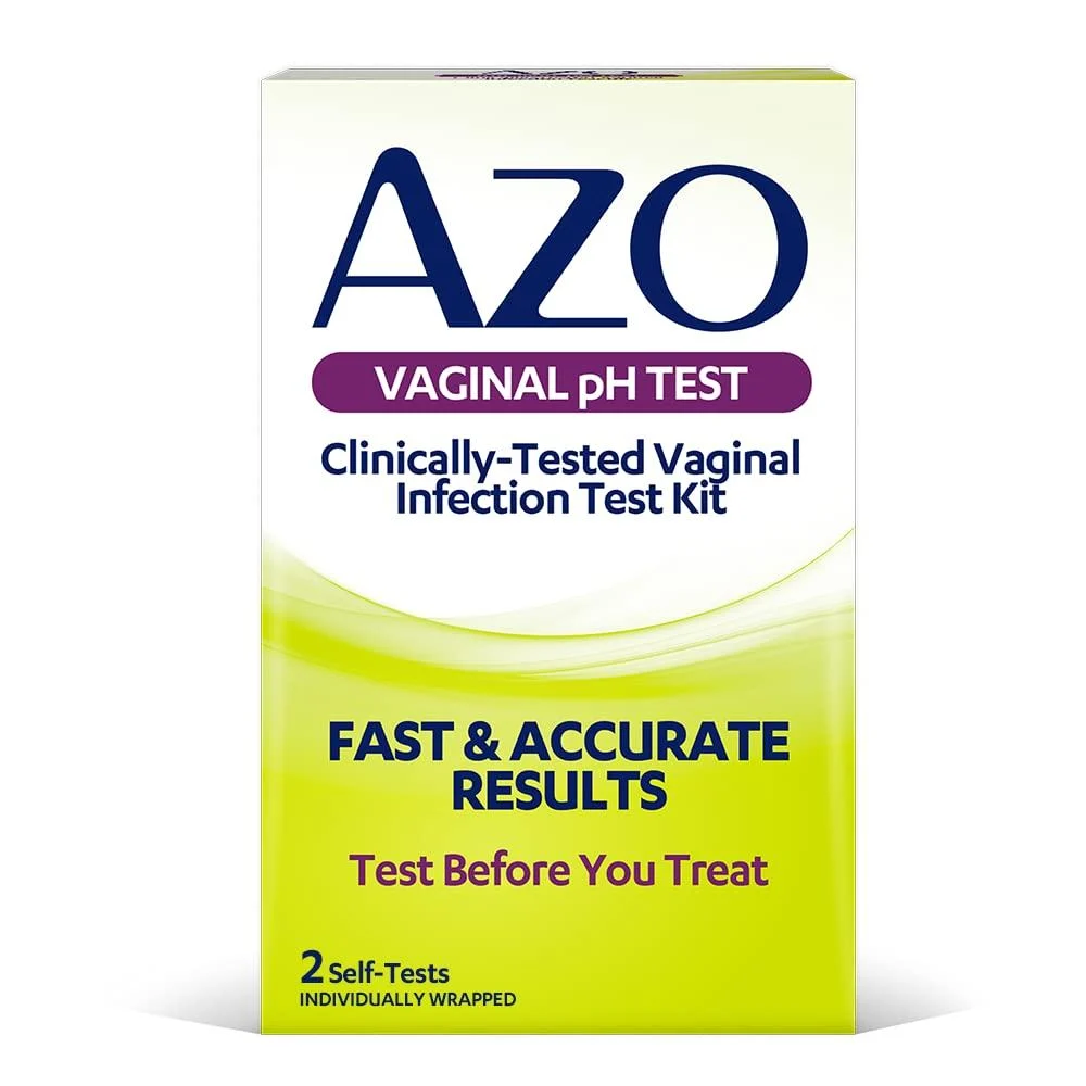 AZO Vaginal pH Test Kit, Clinically-Tested Vaginal Infection Test Kit, Fast & Accurate Results, from The #1 Most Trusted Brand, 2 Self-Tests