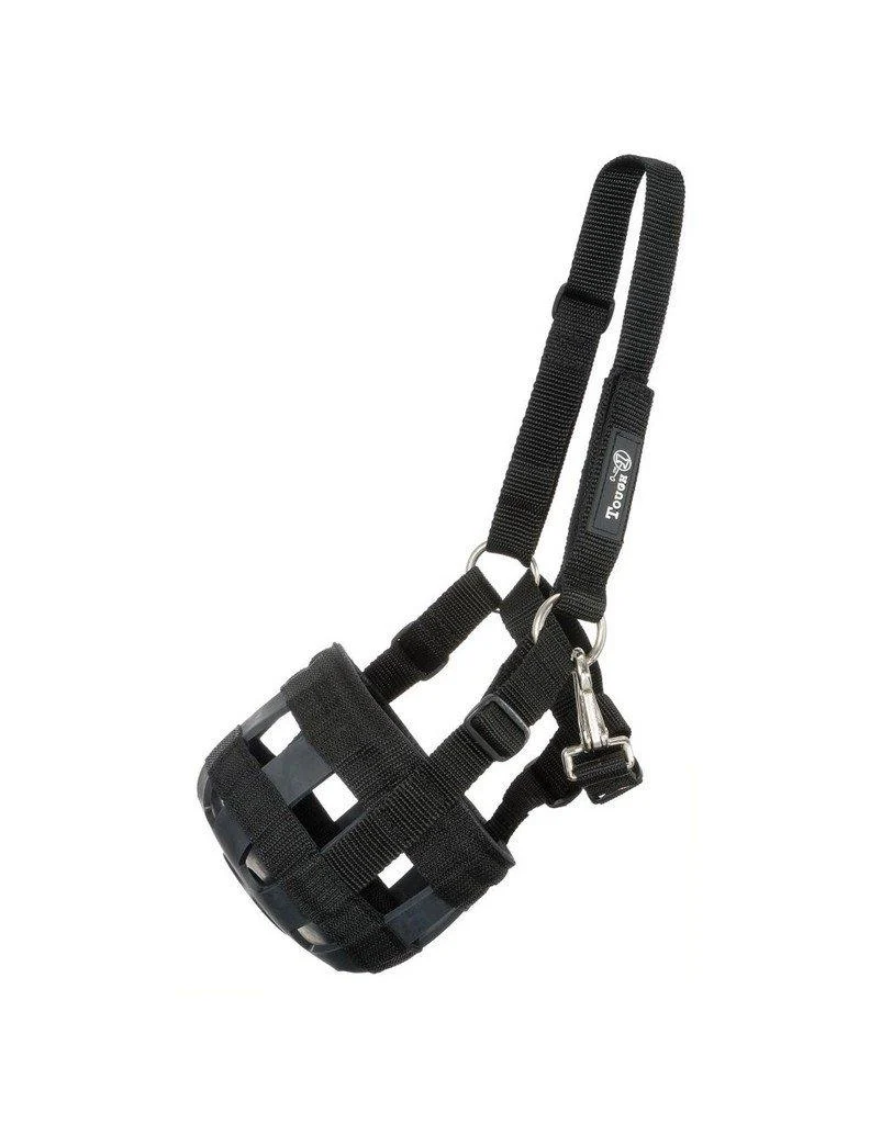 Tough-1 Nylon Grazing Muzzle black Miniature