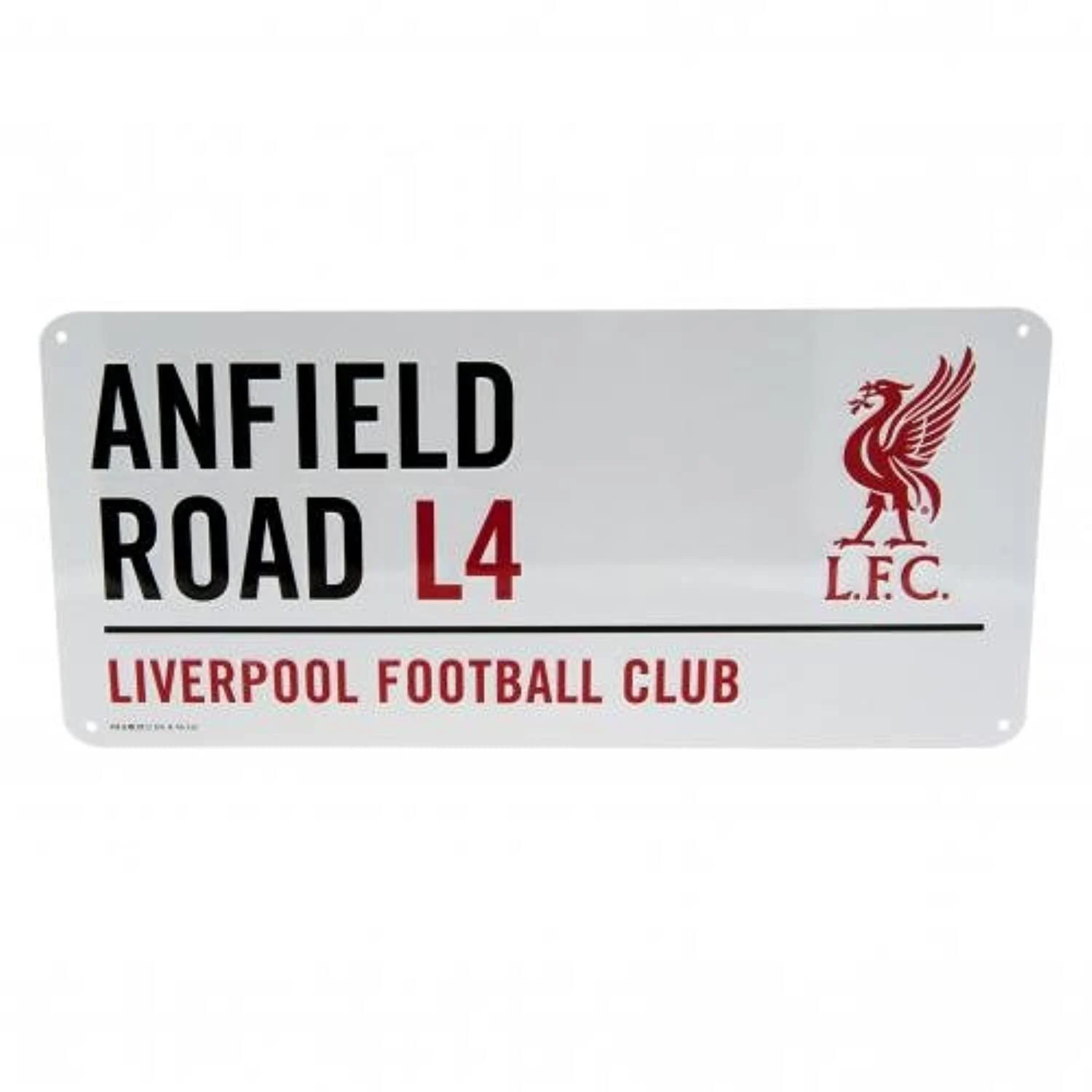 Liverpool Official Anfield Road L4 Metal Street Sign Multi-Colour
