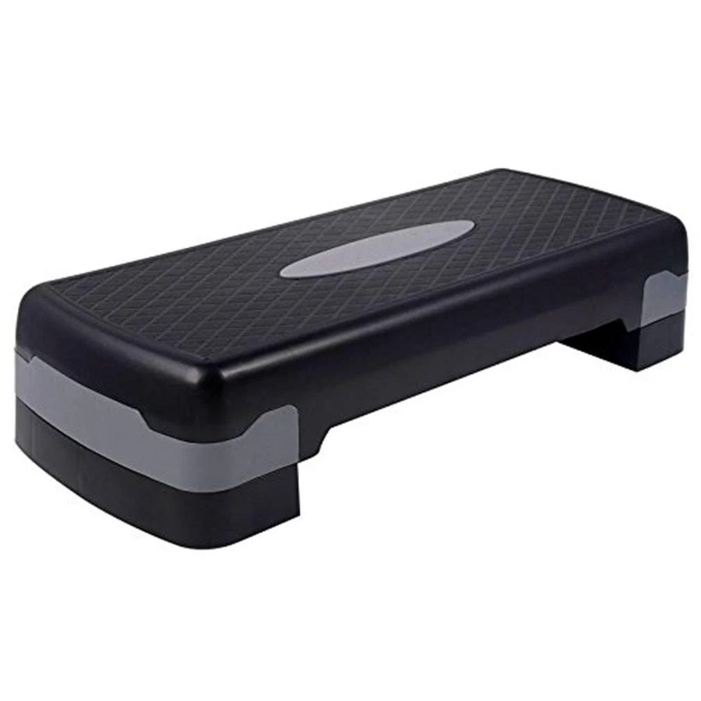 KLB Sport Adjustable Exercise Equipment Step Platform for Sports & Fitness black & grey