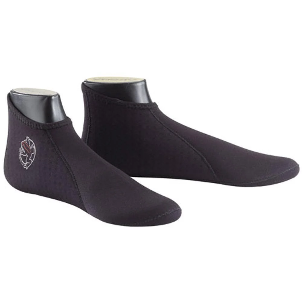 AKONA 2mm Low Top Neoprene Snorkeling/Dive Sock Black Mens 11 / Womens 12