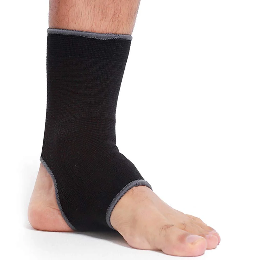 Neotech Care Ankle Support Sleeve - Open Heel Light Elastic & Breathable Knitted Fabric - Medium Compression - For Men Women Kids - Right or Left Foot - Black Colour (Size S 1 Unit) S 1