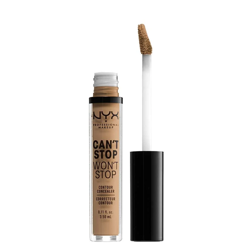 NYX PROFESSIONAL MAKEUP CAN'T STOP WON'T STOP Full Coverage Concealer - Caramel (15) 3.5 ml (Pack of 1)