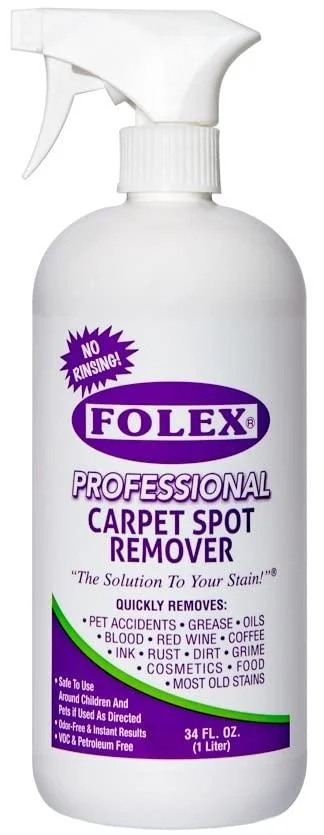 Folex Professional Carpet Spot Remover, 34oz 34 Fl Oz (Pack of 1)
