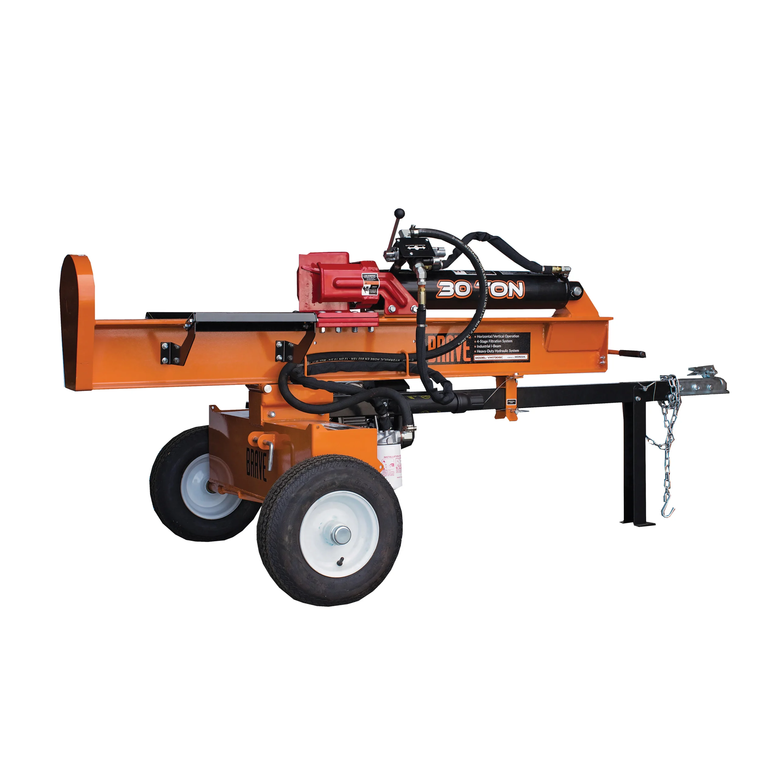 VH1730GC Log Splitter, Gasoline, Honda GC190 Engine - Brave